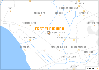 map of Castel di Guido