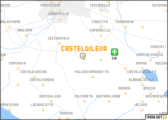 map of Castel di Leva