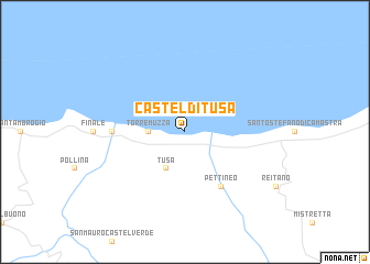 map of Castel di Tusa