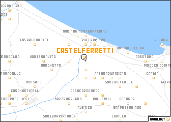 map of Castelferretti