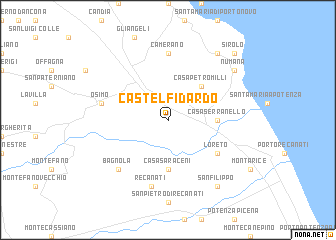 map of Castelfidardo