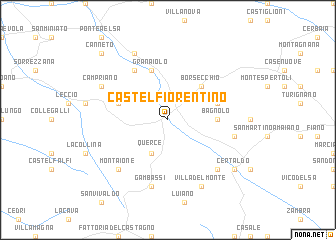 map of Castelfiorentino