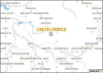 map of Castelfranco