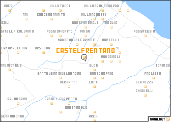 map of Castelfrentano