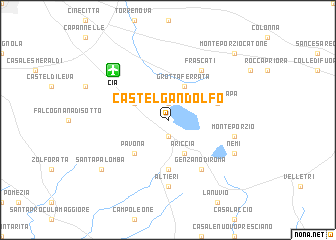 map of Castel Gandolfo