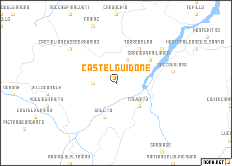 map of Castelguidone