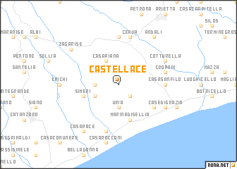 map of Castellace