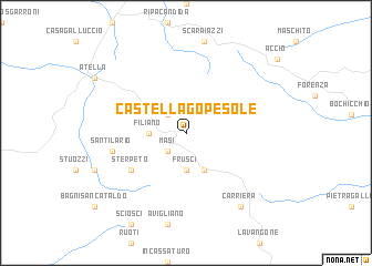 map of Castel Lagopesole