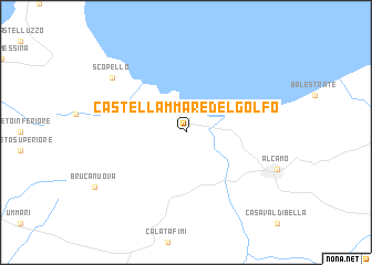 map of Castellammare del Golfo