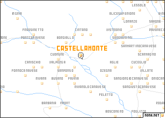 map of Castellamonte