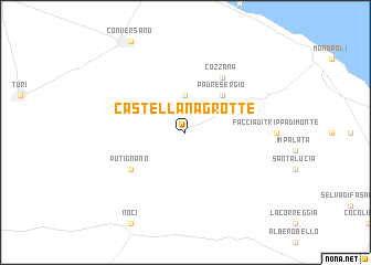 map of Castellana Grotte