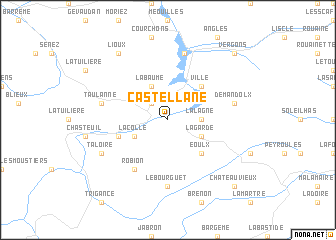 map of Castellane