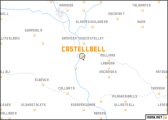 map of Castellbell