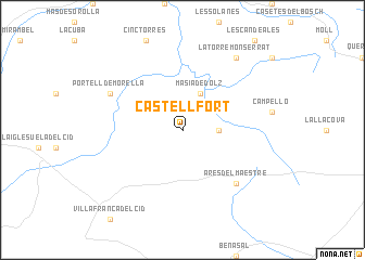 map of Castellfort