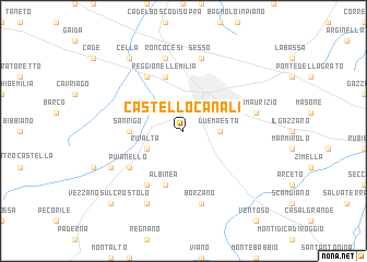 map of Castello Canali