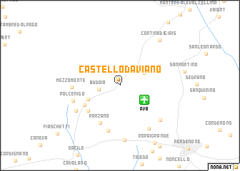 map of Castello dʼAviano