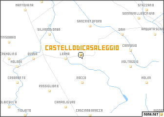 map of Castello di Casaleggio