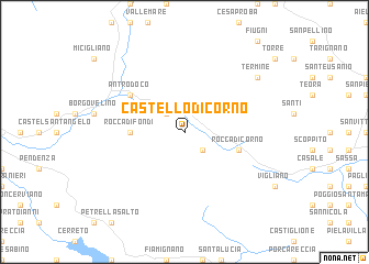 map of Castello di Corno