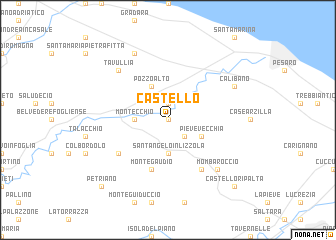 map of Castello