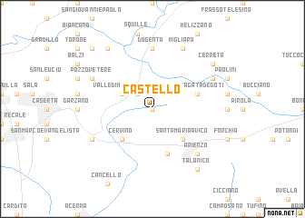 map of Castello