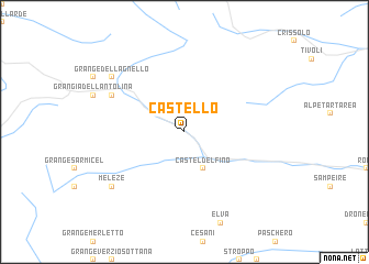 map of Castello