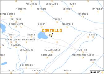 map of Castello