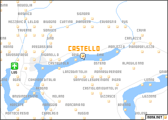 map of Castello