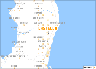 map of Castello