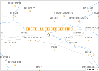 map of Castelluccio Cosentino