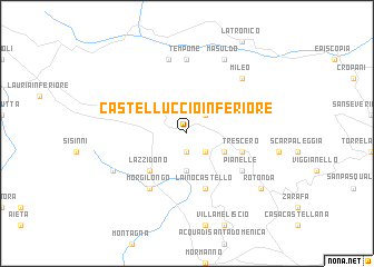 map of Castelluccio Inferiore
