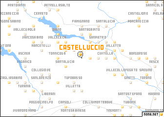 map of Castelluccio