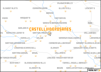 map of Castellví de Rosanés