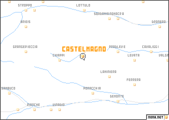 map of Castelmagno