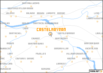 map of Castelmayran