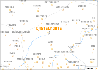 map of Castelmonte