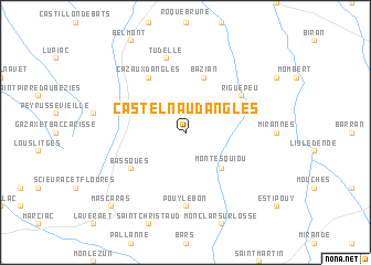 map of Castelnau-dʼAnglès