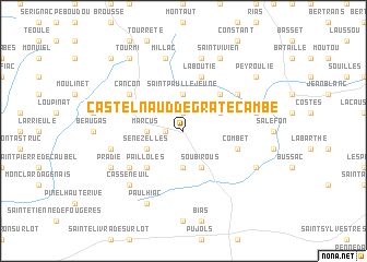 map of Castelnaud-de-Gratecambe