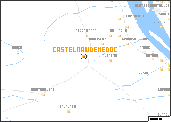 map of Castelnau-de-Médoc