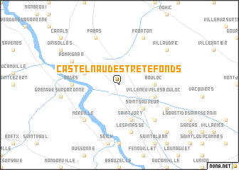 map of Castelnau-dʼEstrétefonds