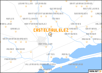 map of Castelnau-le-Lez