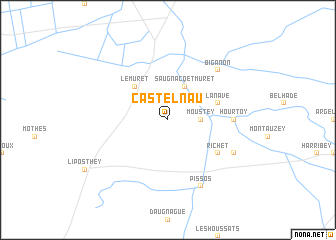 map of Castelnau