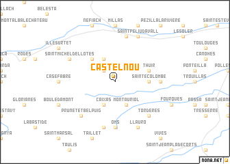 map of Castelnou