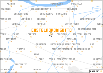 map of Castelnovo di Sotto