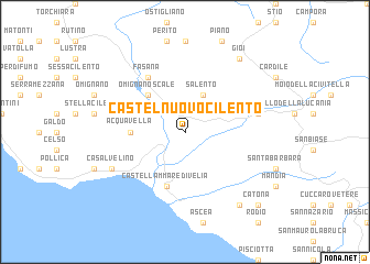 map of Castelnuovo Cilento