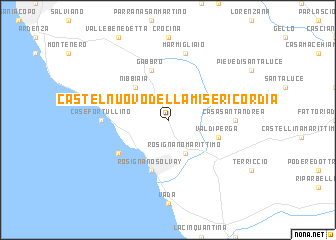 map of Castelnuovo della Misericordia