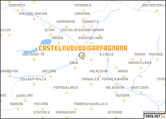 map of Castelnuovo di Garfagnana