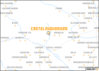 map of Castelnuovo Nigra