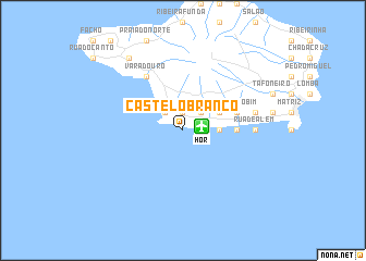 map of Castelo Branco