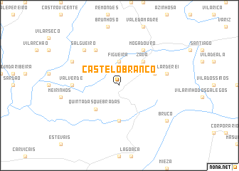 map of Castelo Branco