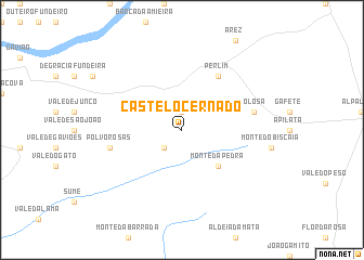 map of Castelo Cernado